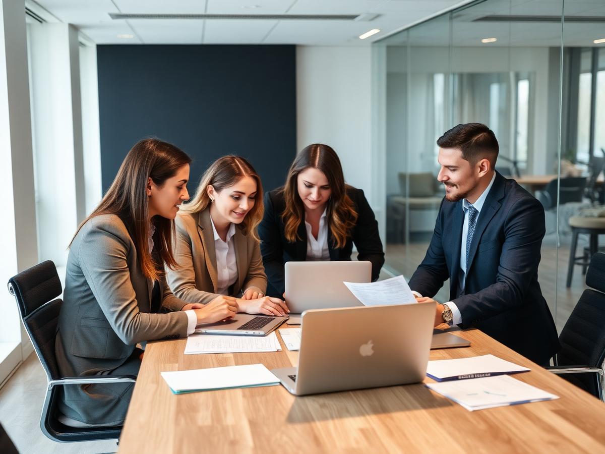 Consultants collaborating